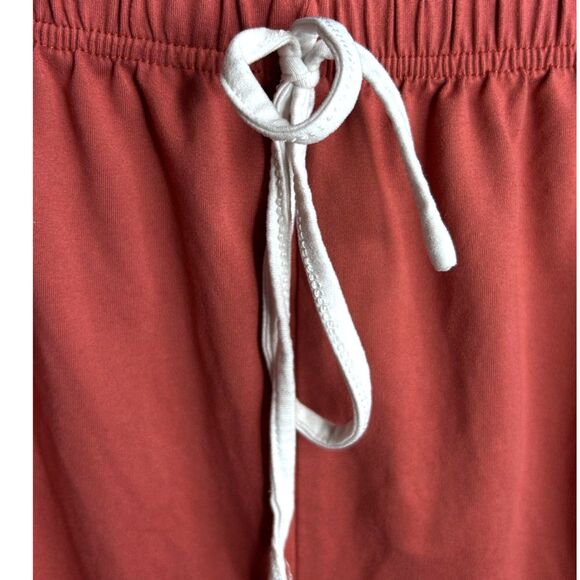 Women's Stranger Things Eleven Inspired Retro Coral Gym Running Track Shorts XL - Picture 5 of 6